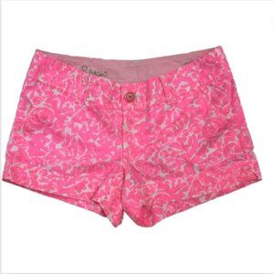 Lilly Pulitzer Walsh Short in Pink/White Print, Size 0